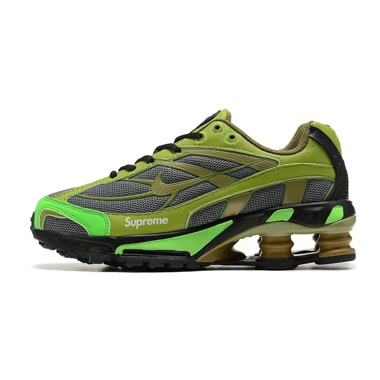 Nike Supreme Shox Triple Green Sneakers