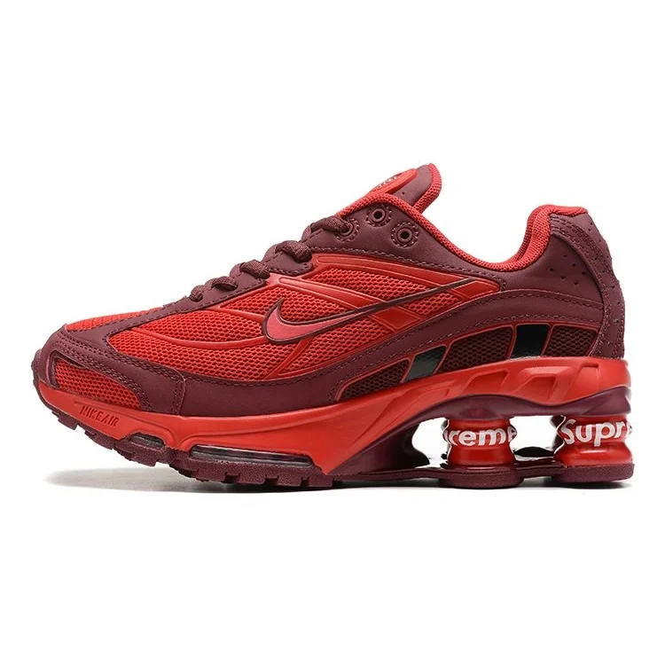 Nike Shox Reactor Supreme Triple Red Sneakers