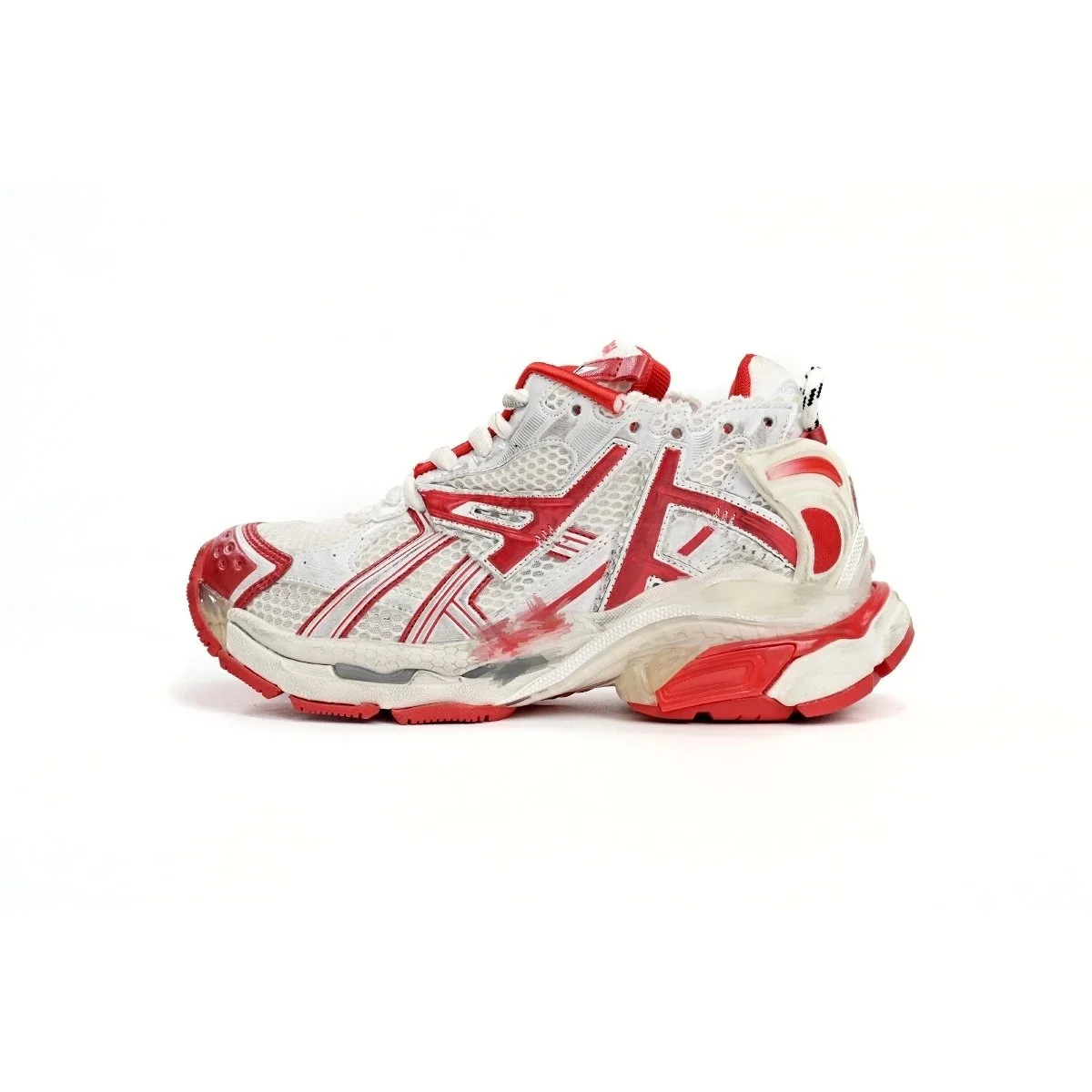 Balenciaga Triple S White/Red Sneakers
