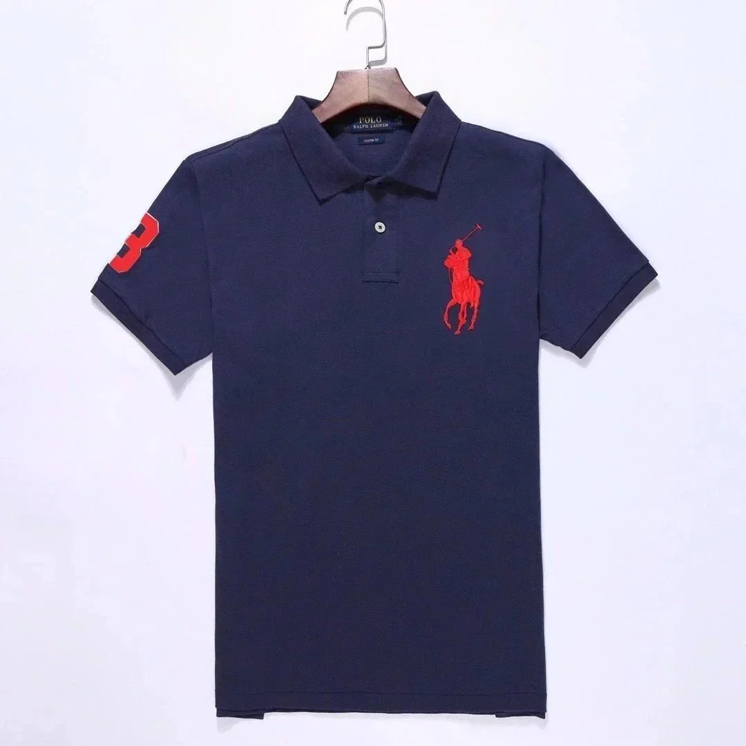 Polo Ralph Lauren Big Pony Navy Red Polo Shirt