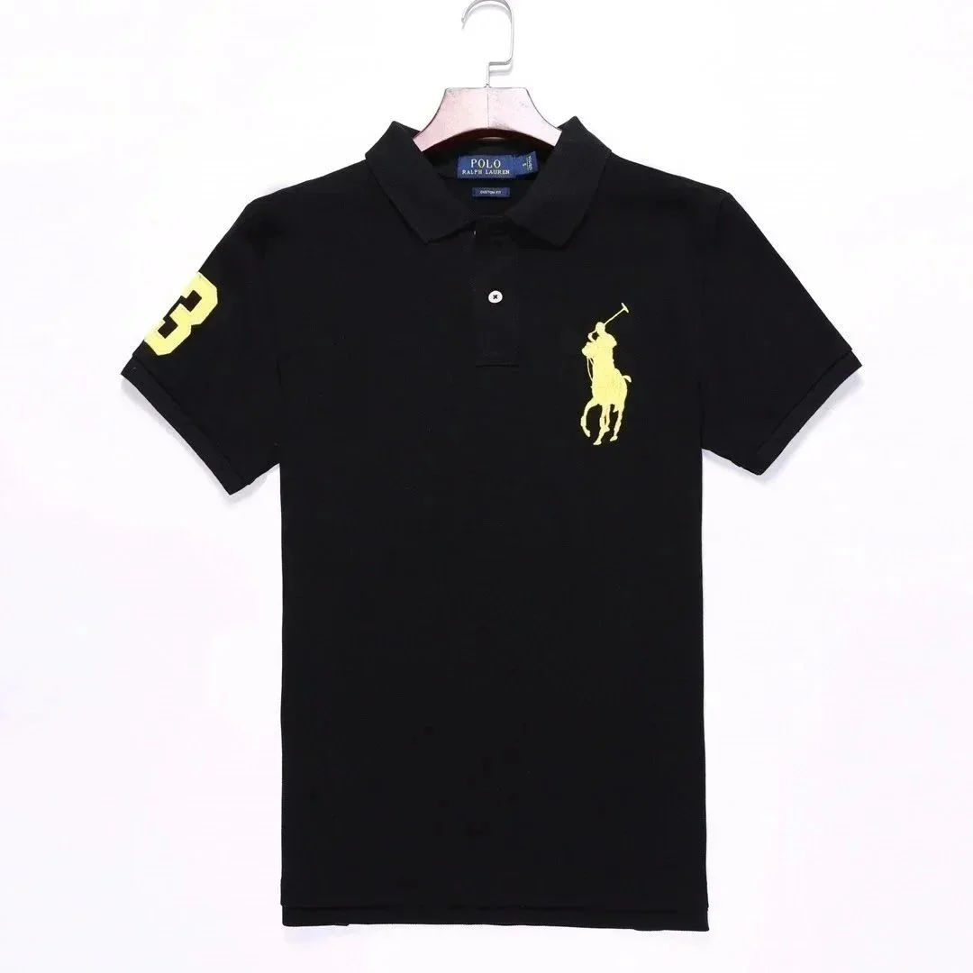 Ralph Lauren Polo Bear Black with Yellow Logo T-Shirt