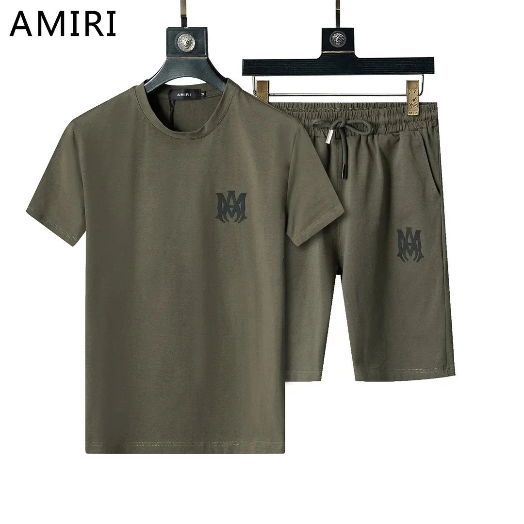 Amiri Olive Green AM Logo Set Casual Co-ord Set