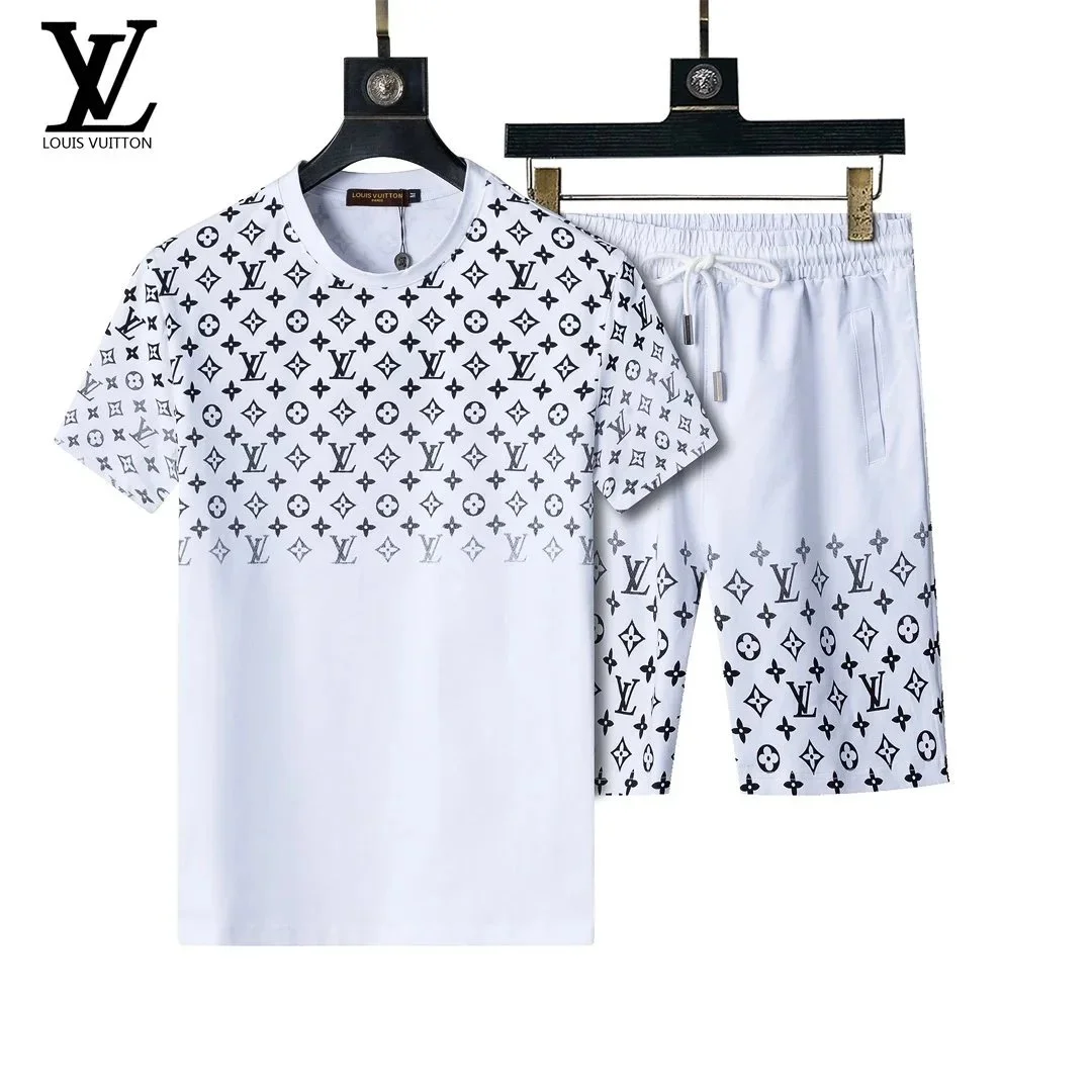 Louis Vuitton Classic Logo Monogram T-Shirt & Shorts Set