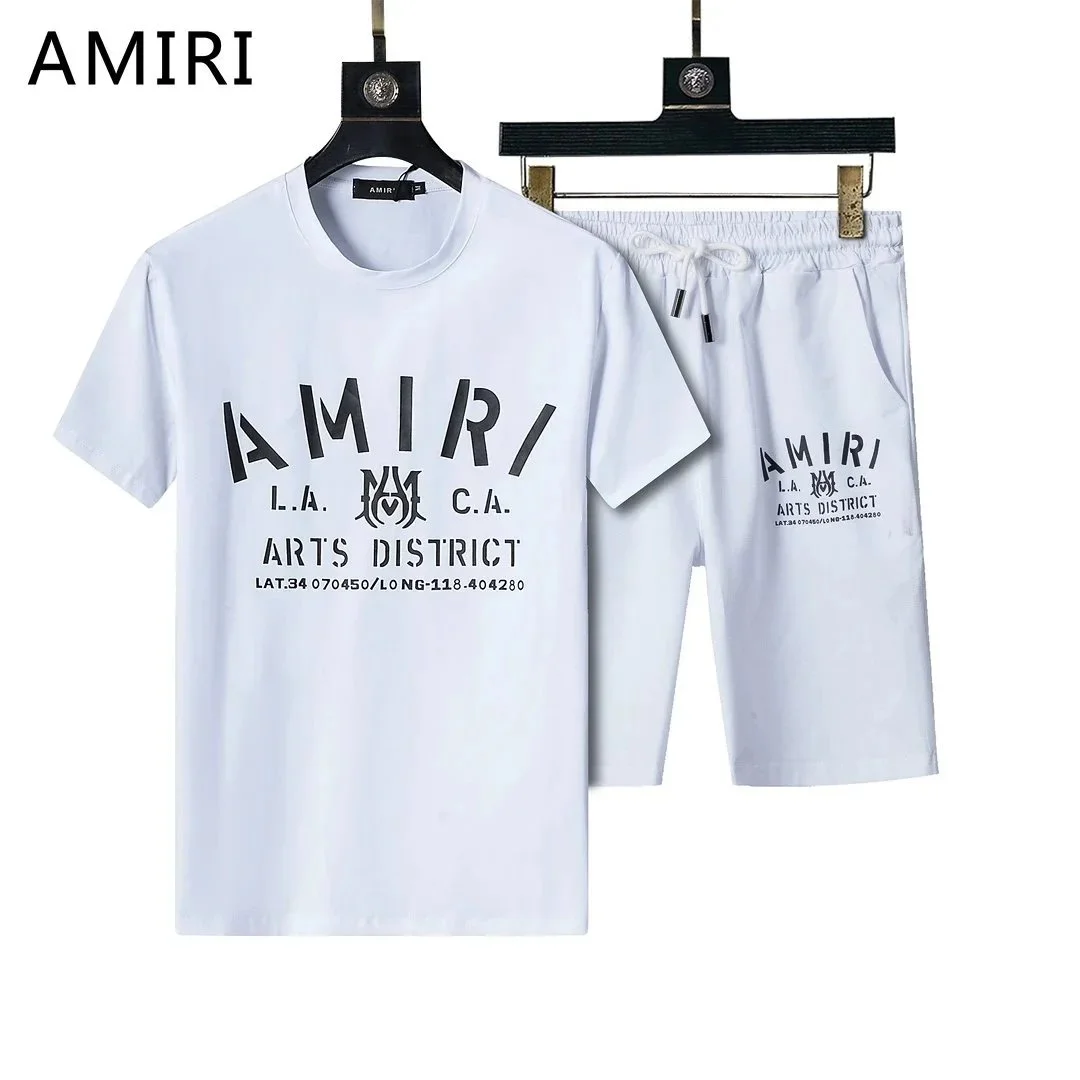 Amiri Arts District White T-Shirt & Shorts Set
