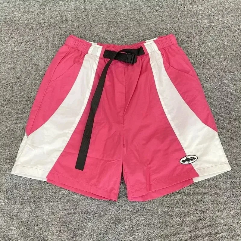Colorblock Athletic Shorts Pink/White