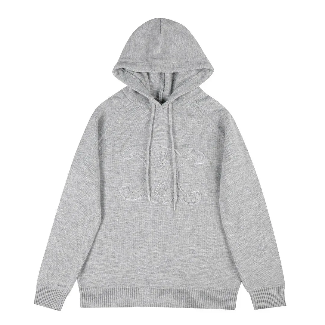 Chanel Grey Embroidered Hoodie