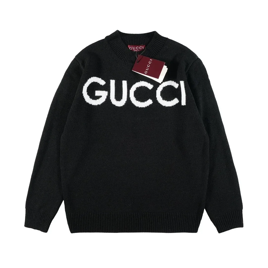Gucci Black Logo Knit Sweater