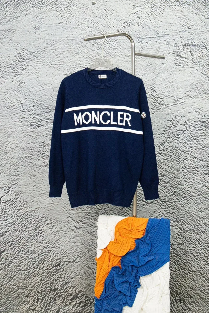 Moncler Navy Blue Monogram Sweater