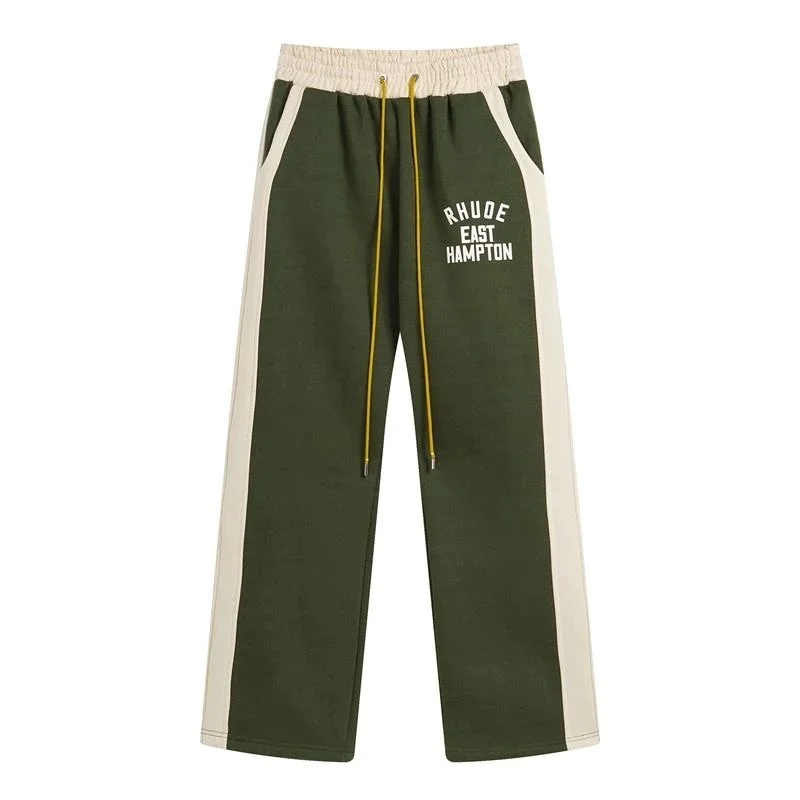 Rhude East Hampton Olive Green Track Pants