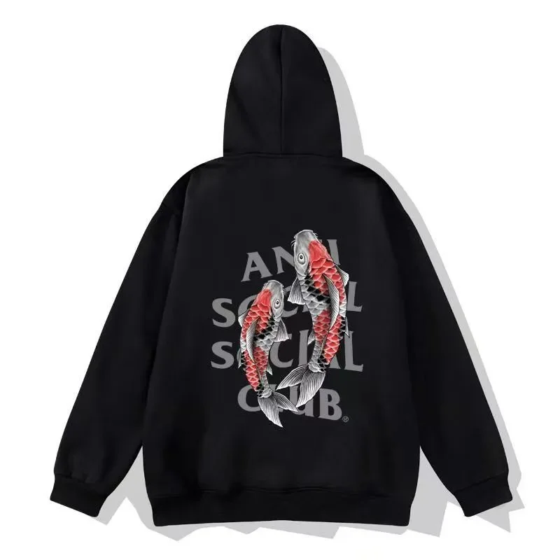 Anti Social Social Club ASSC Koi Fish Black Hoodie