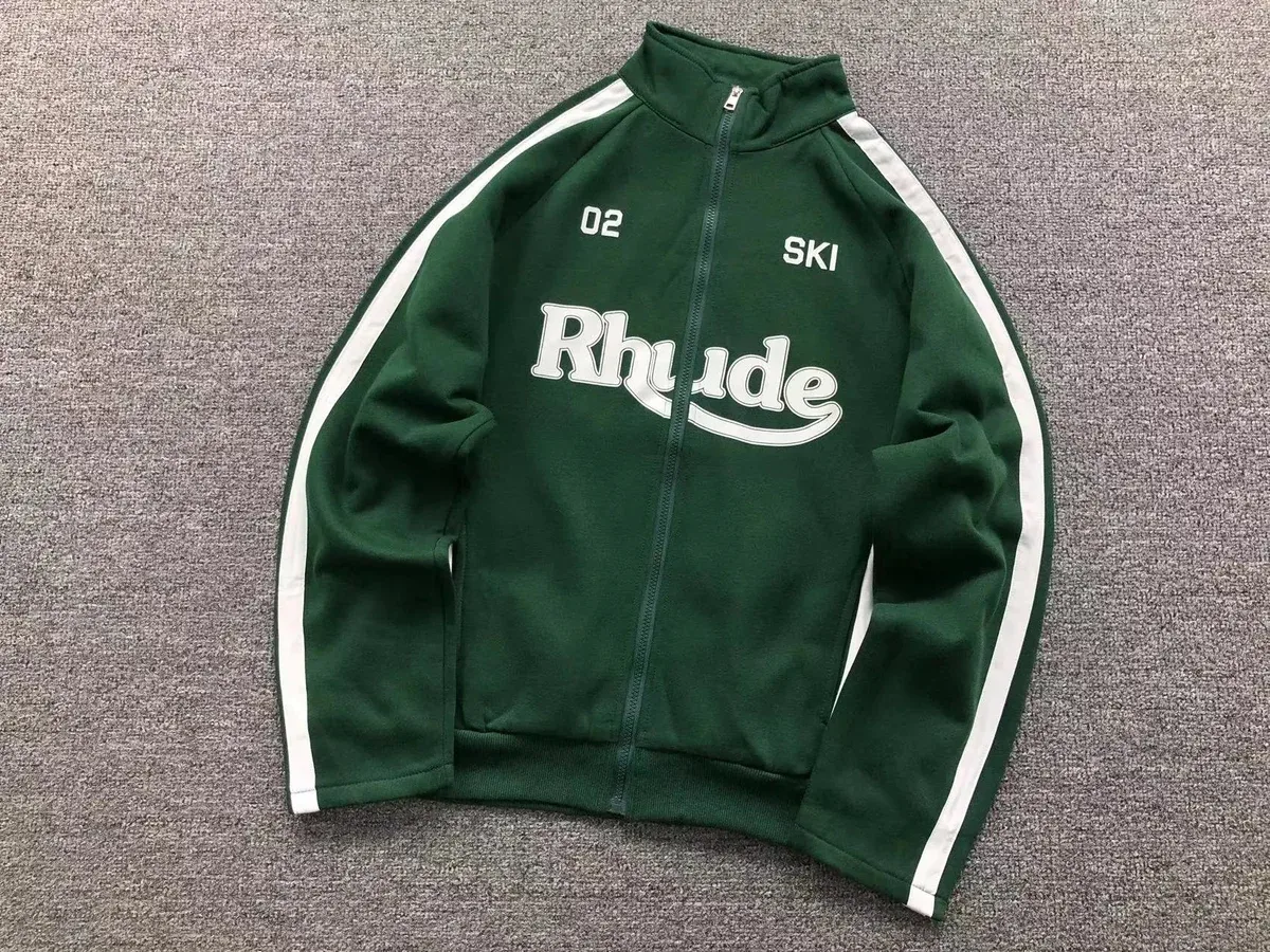 Rhude Green Ski Track Jacket