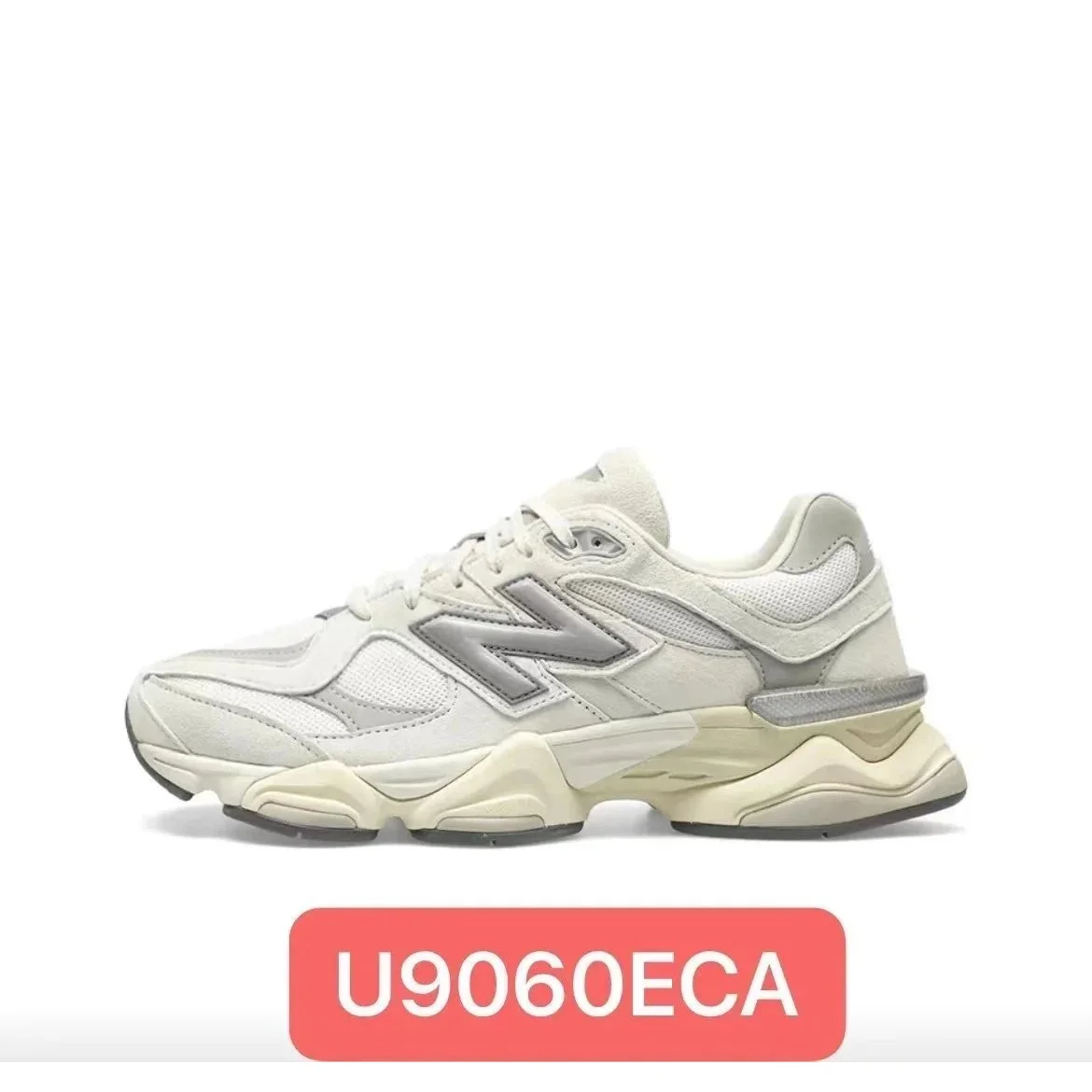 New Balance 9060 U9060ECA White/Gray Sneakers