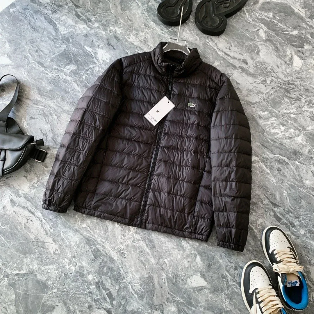 Lacoste Black Quilted Puffer Jacket