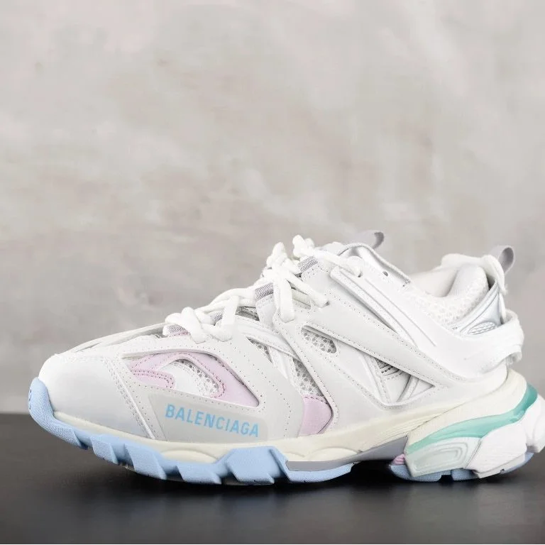 Balenciaga Track White & Pink Sneakers