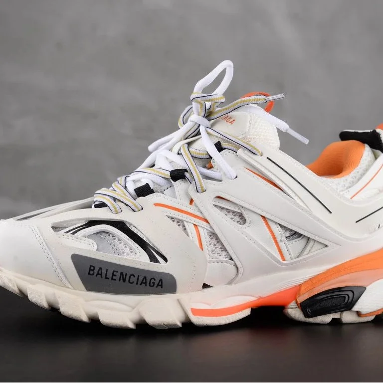 Balenciaga Track.3.0 White/Orange Sneakers