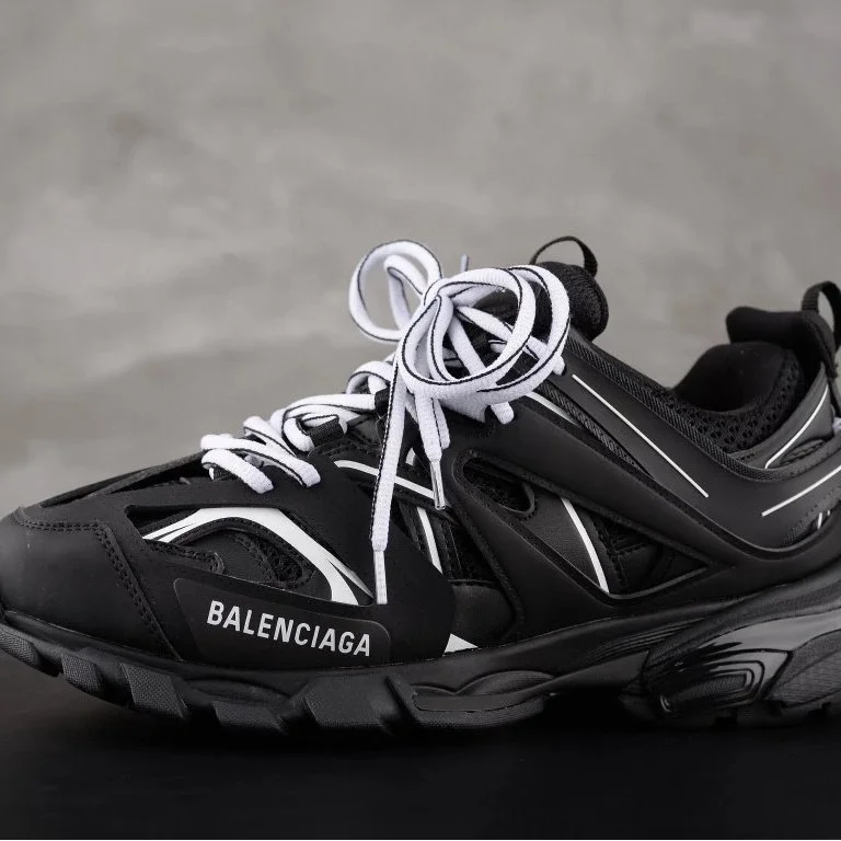 Balenciaga Track Black/White Striped Sneakers