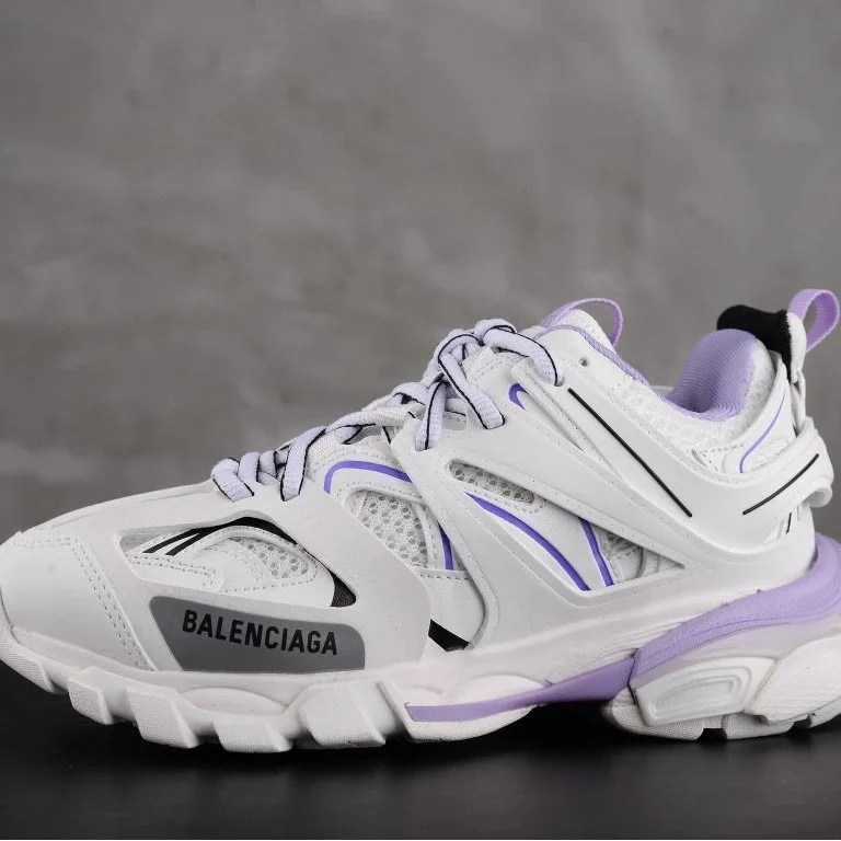 Balenciaga Track.3.0 White Purple Sneakers