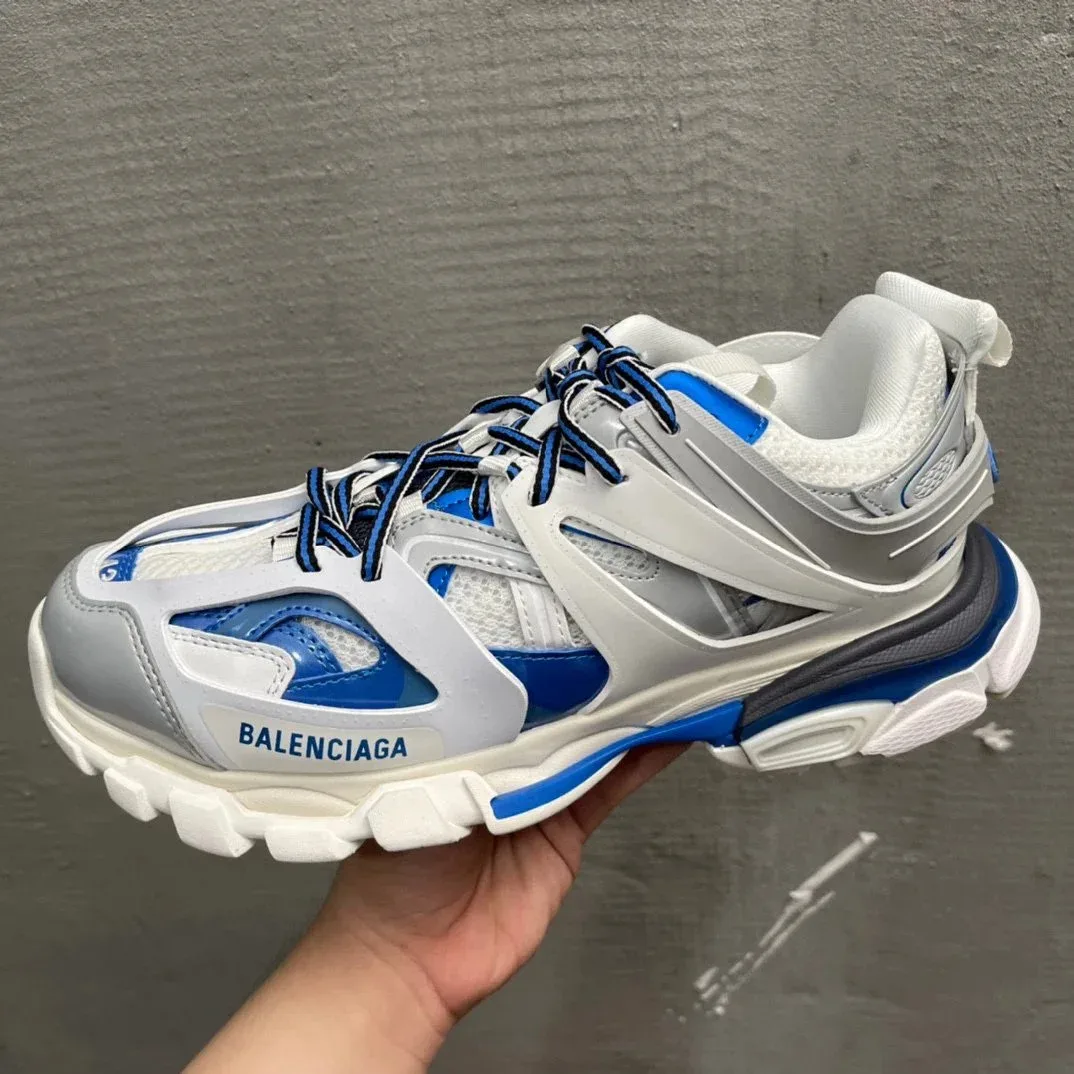 Balenciaga Track Triple White/Blue Sneakers