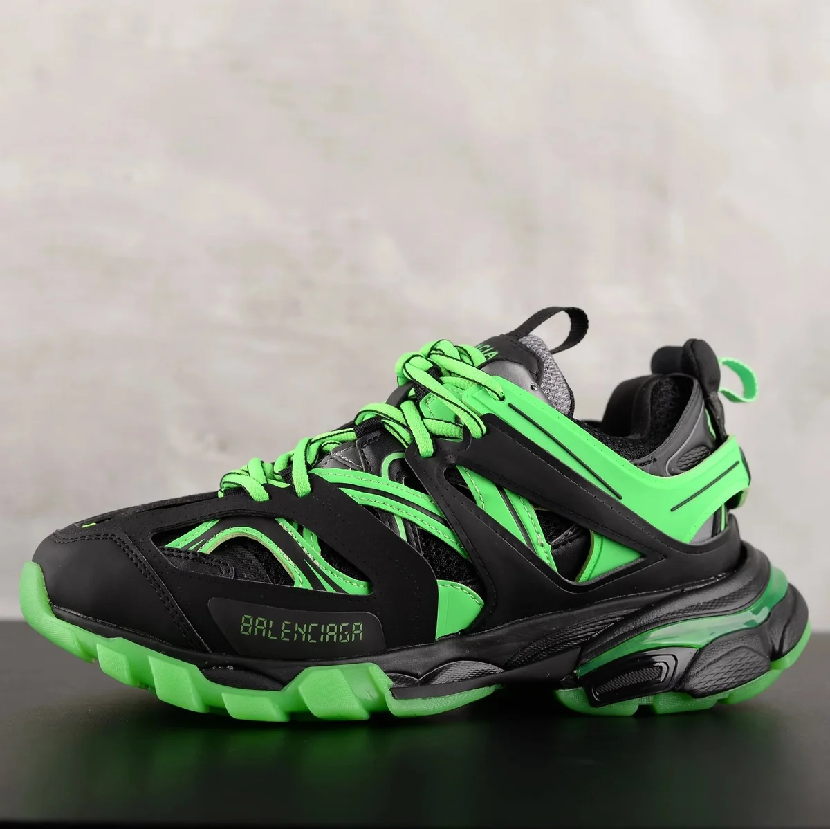 Balenciaga Track.3.0 Night Glow Black Green Sneakers