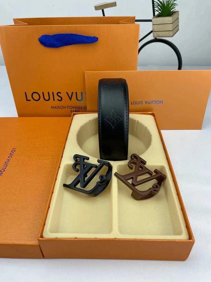 Louis Vuitton Black Monogram Belt