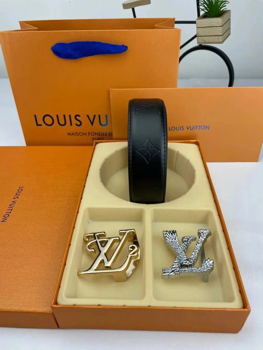 Louis Vuitton Black Monogram Belt