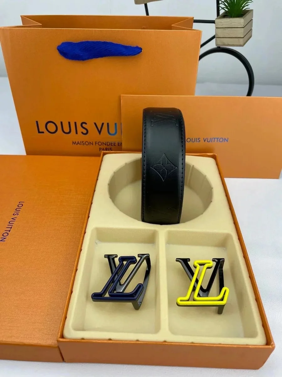 Louis Vuitton Black Monogram Belt