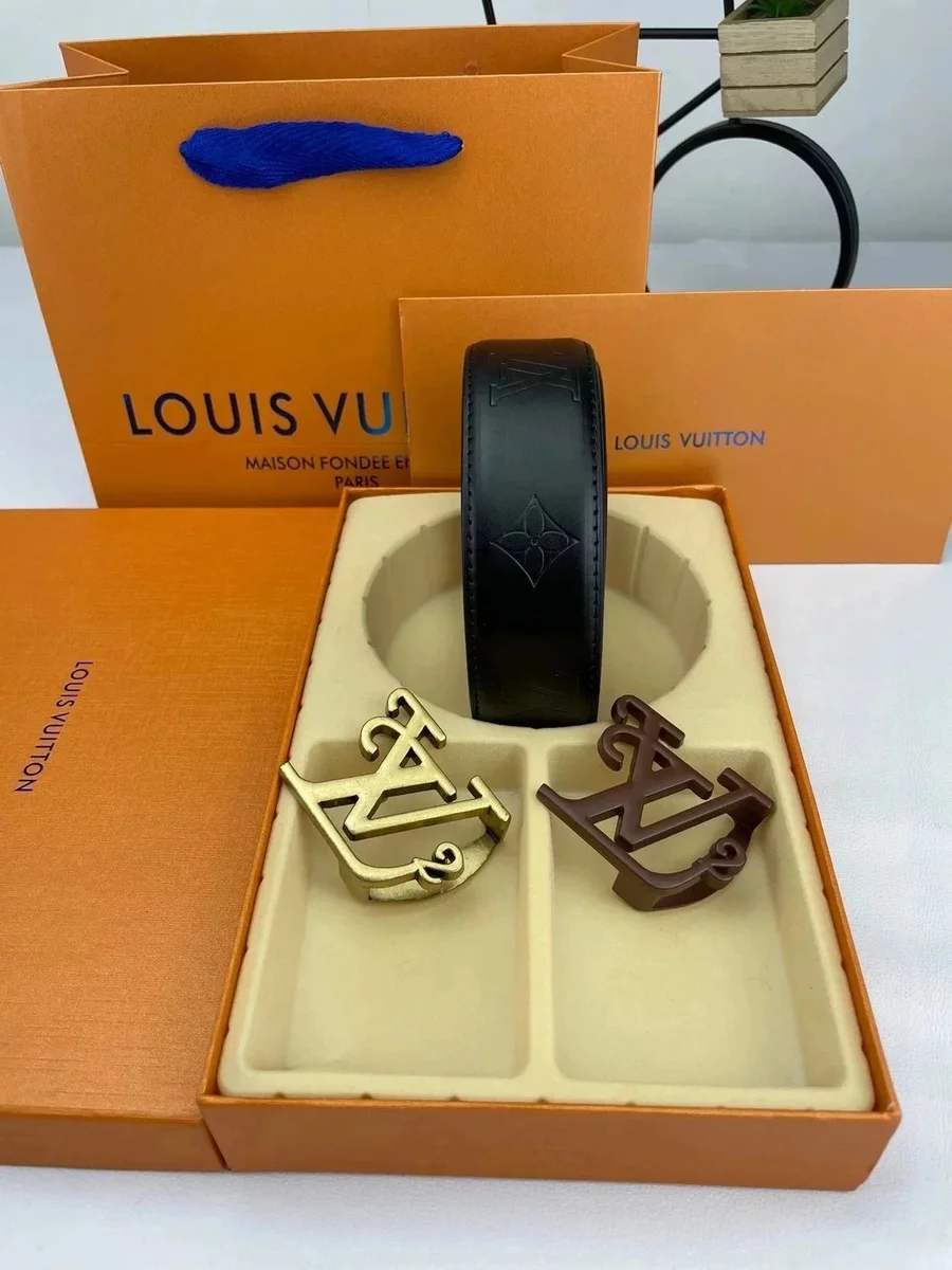 Louis Vuitton Black Monogram Belt