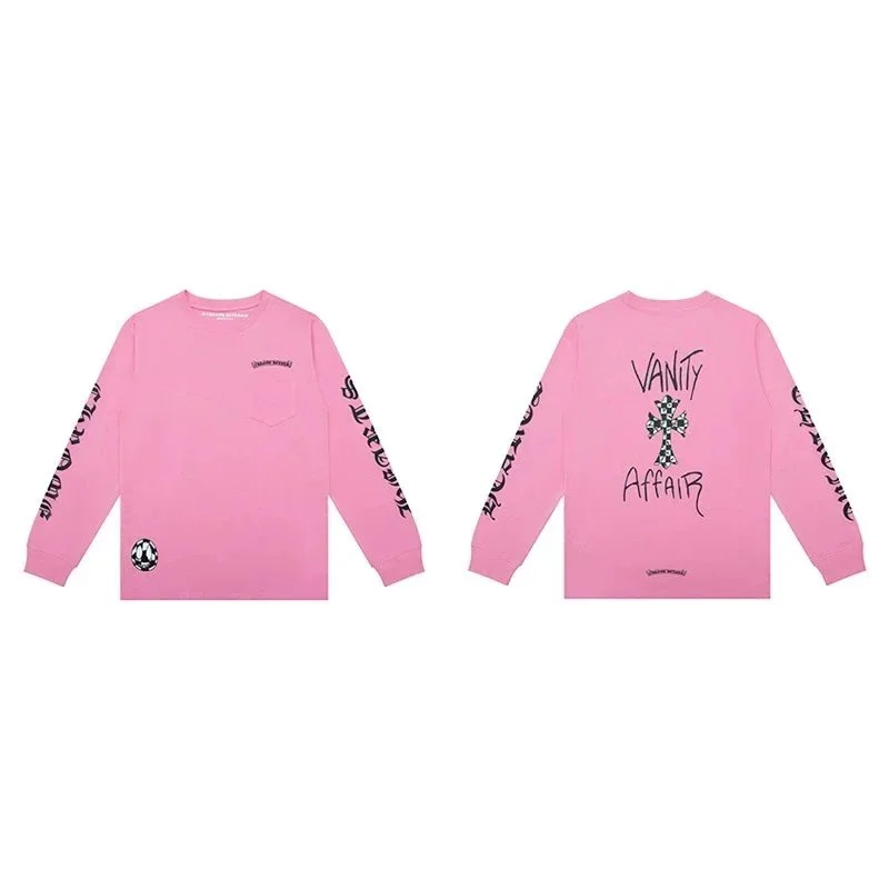 Chrome Hearts Vanity Affair Pink Long Sleeve T-Shirt