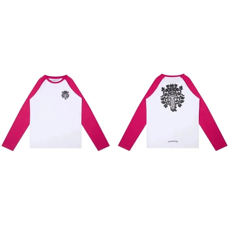 Chrome Hearts White & Pink Long Sleeve T-Shirt