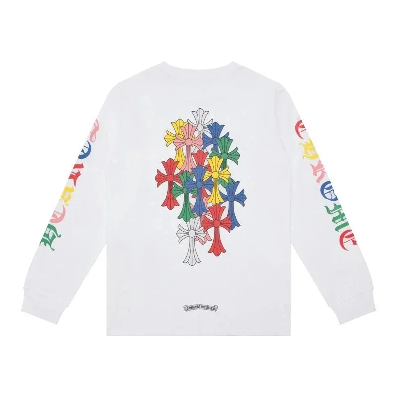 Chrome Hearts CH Cross White Long Sleeve T-Shirt