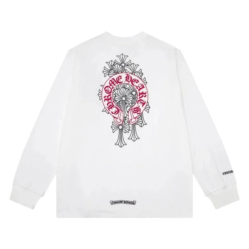 Chrome Hearts CH Cross Long Sleeve T-Shirt White