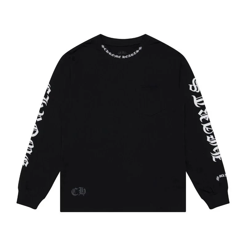 Chrome Hearts CH Gothic Long Sleeve T-Shirt Black