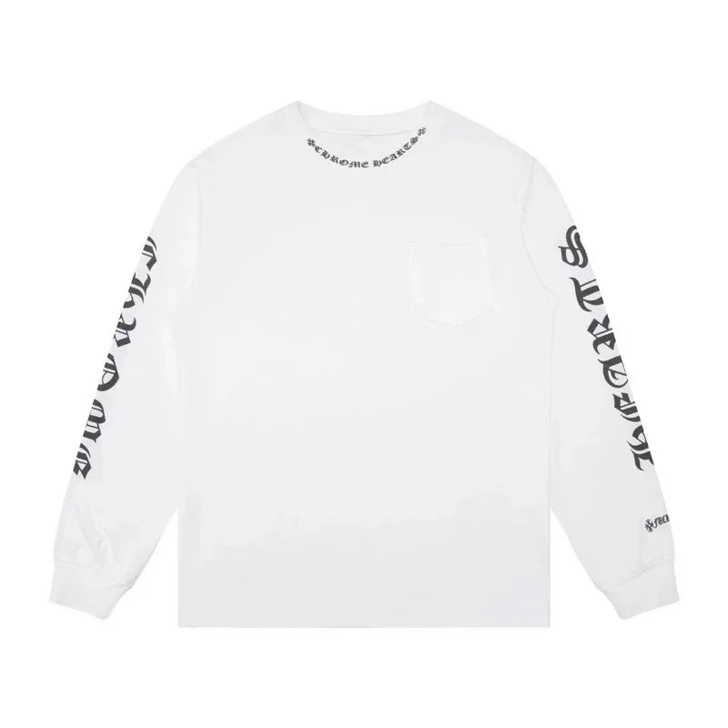 Chrome Hearts CH Cross White Long Sleeve T-Shirt