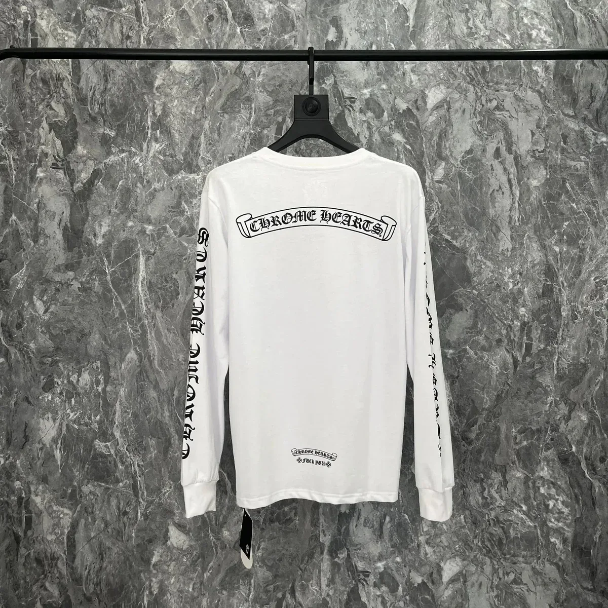Chrome Hearts CH Cross Long Sleeve T-Shirt White