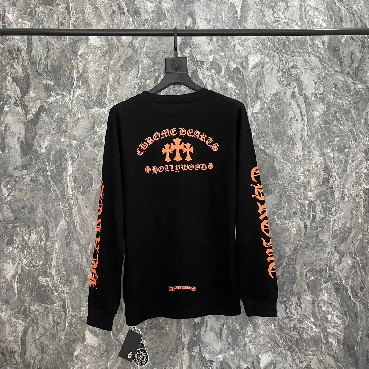 Chrome Hearts Hollywood Cross Long Sleeve T-Shirt Black