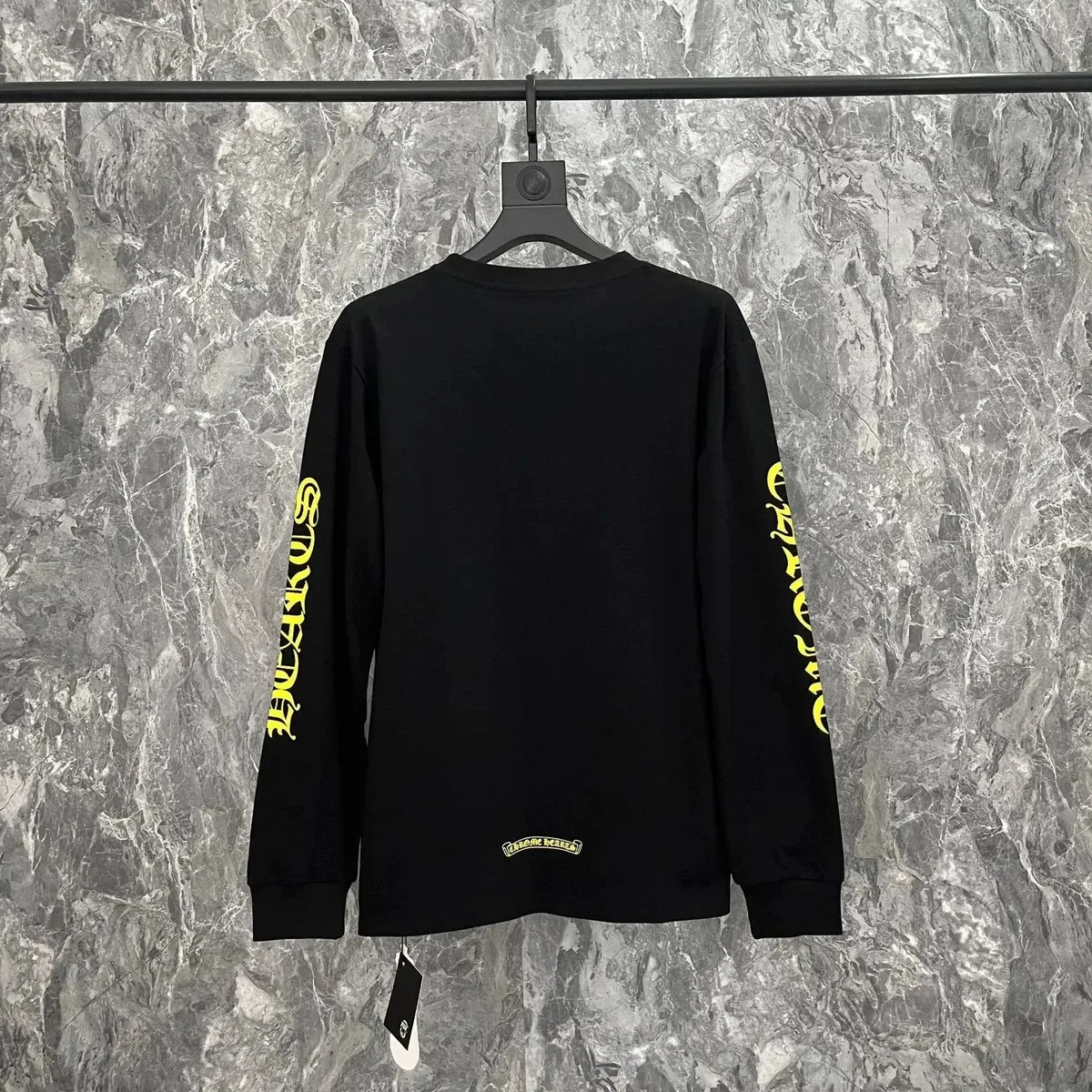 Chrome Hearts CH Cross Long Sleeve T-Shirt Black Yellow