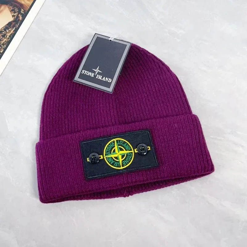 Stone Island 68-15 Purple Beanie Hat