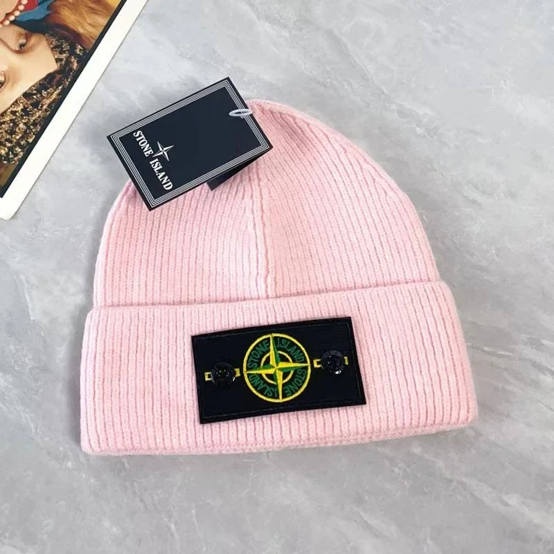 Stone Island 68-15 Pink Beanie Hat