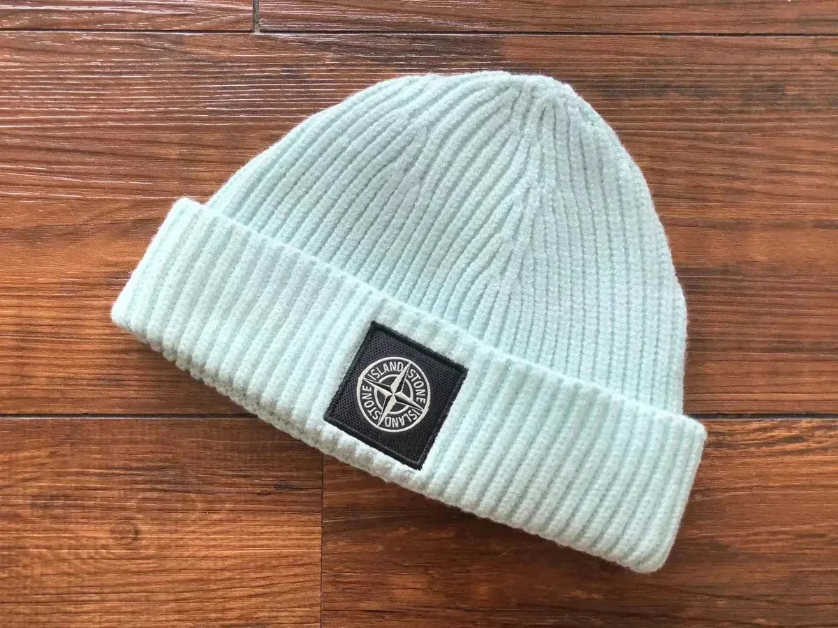 Stone Island OG Style 36 Beanie Light Blue Headwear