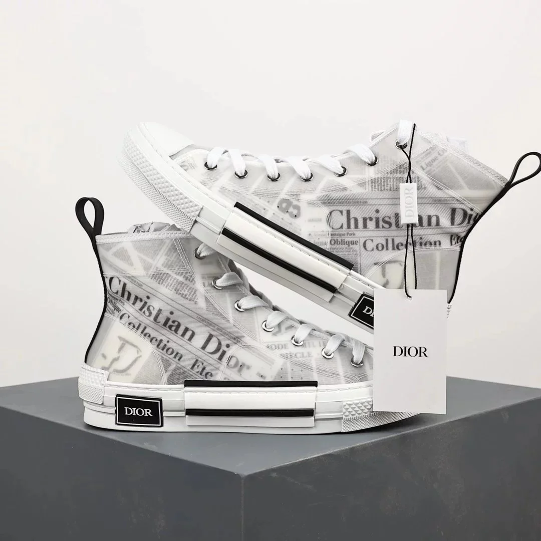 Dior Dior Book Tote White High-Top Sneakers