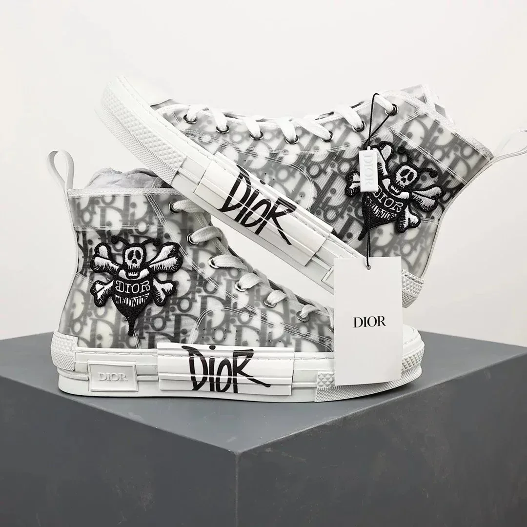 Dior Dior B23 White/Black High Top Sneakers White - 1