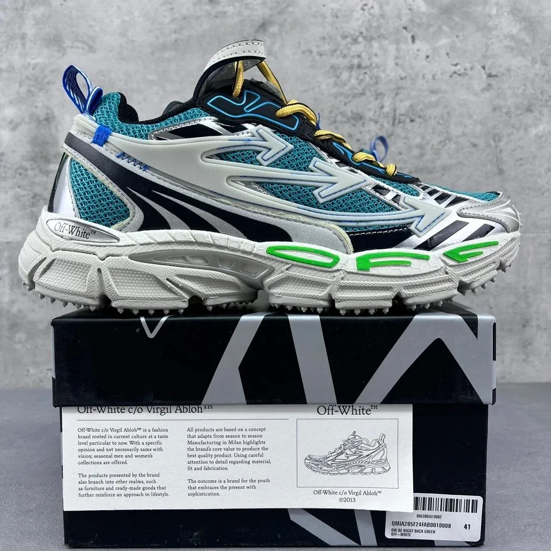 Off-White OW100 Virgil Abloh Green Sneakers