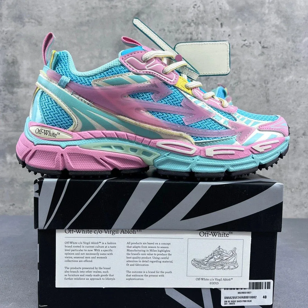 Off-White OW100 c/o Virgil Abloh™ Pink Blue Sneakers