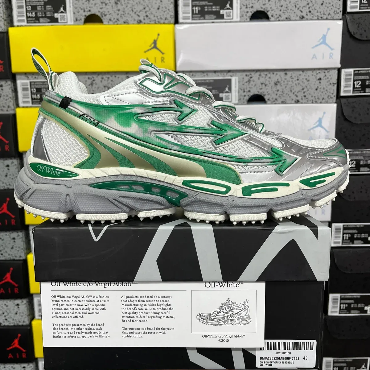 Off-White OW100 Virgil Abloh™ Green Turquoise Sneakers