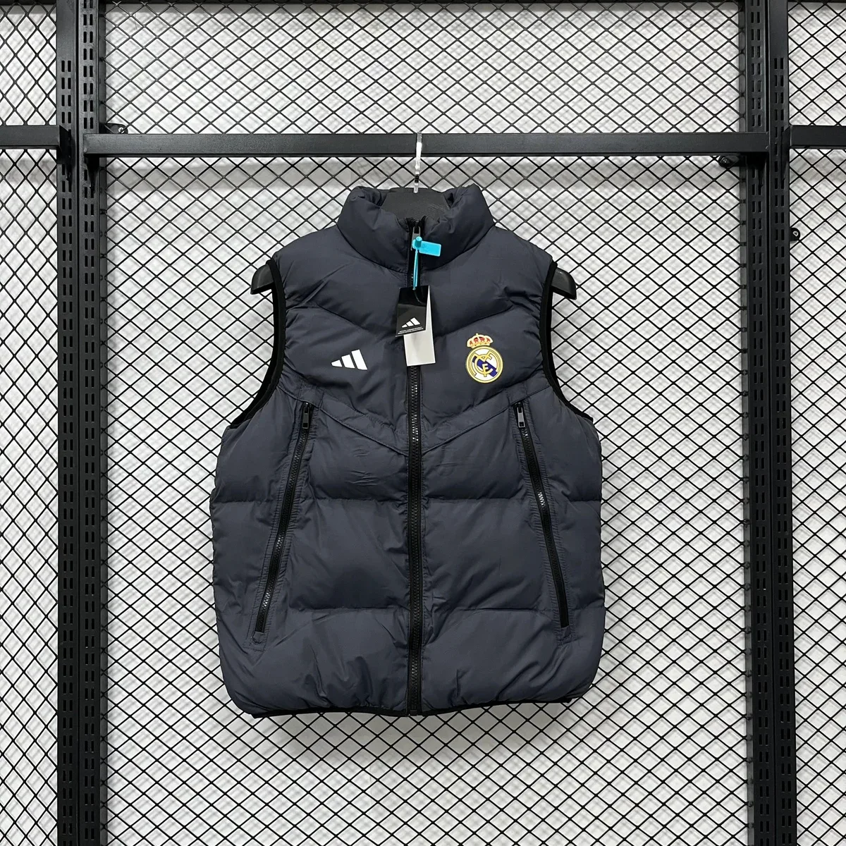 Adidas Real Madrid Classic Football Vest Navy