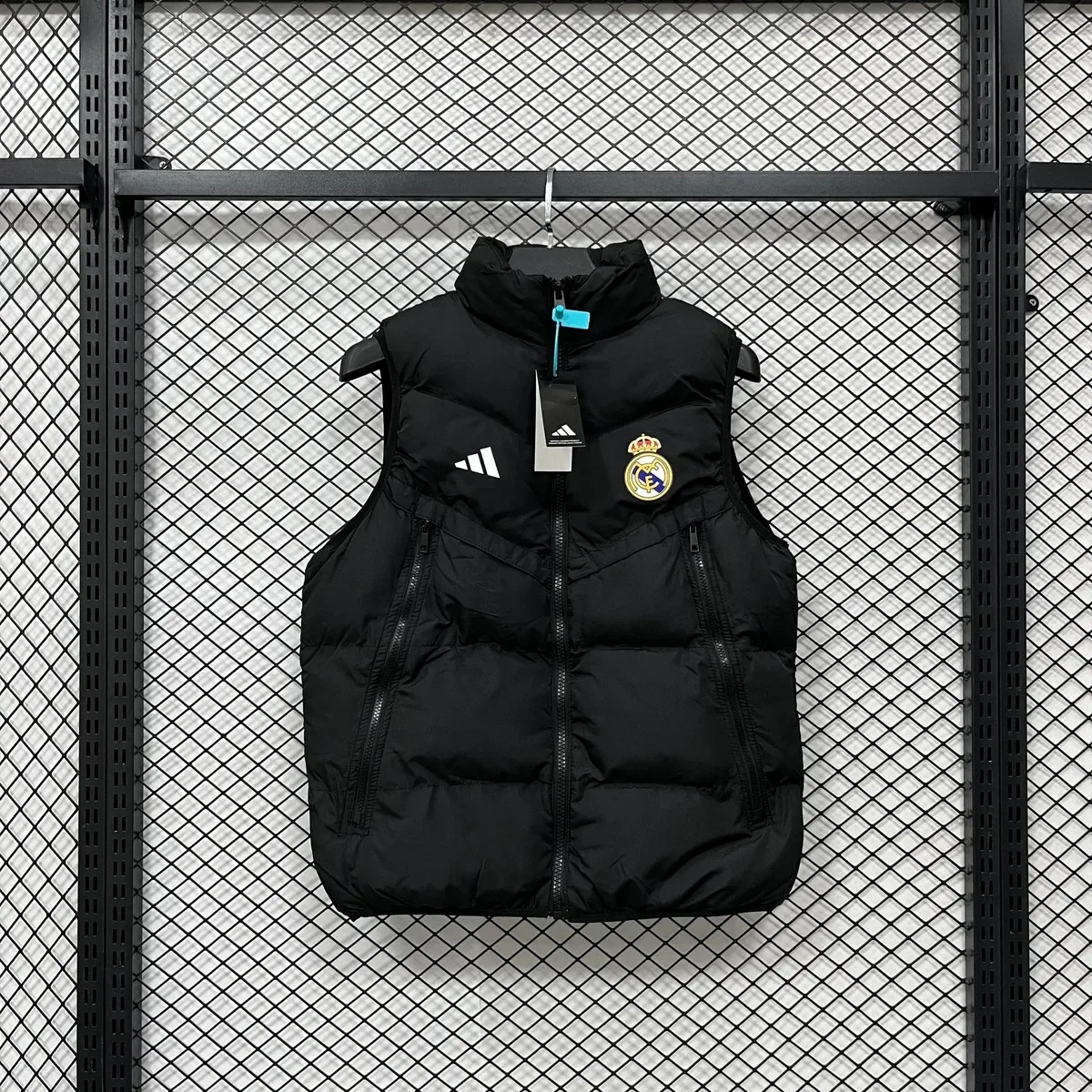 Adidas Real Madrid Black Puffer Vest