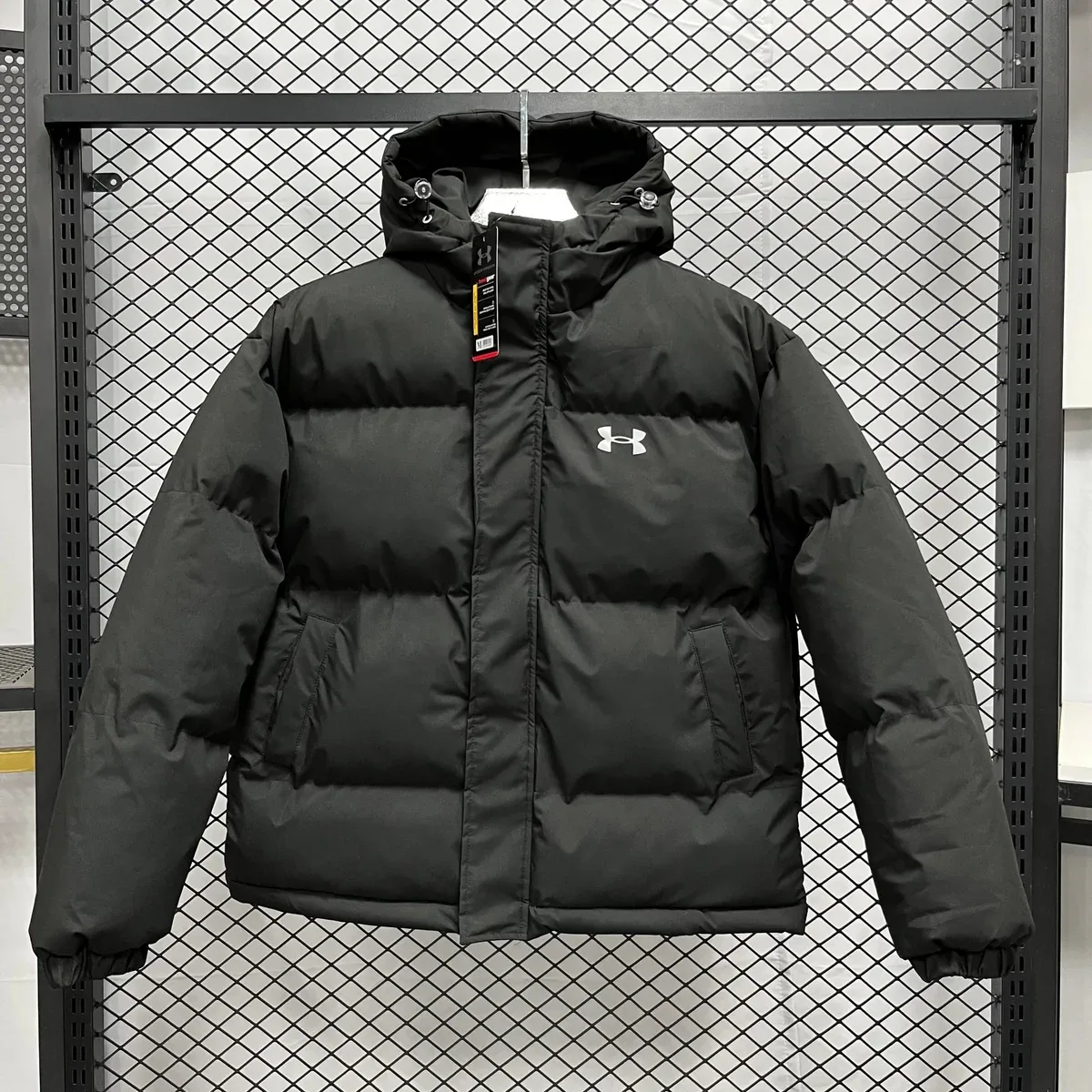 Under Armour Black Hooded Puffer Jacket