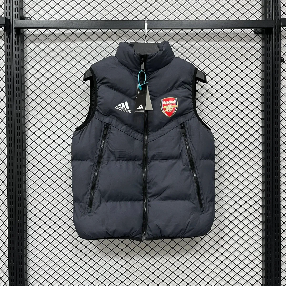 Adidas Arsenal Puffer Vest Navy Blue