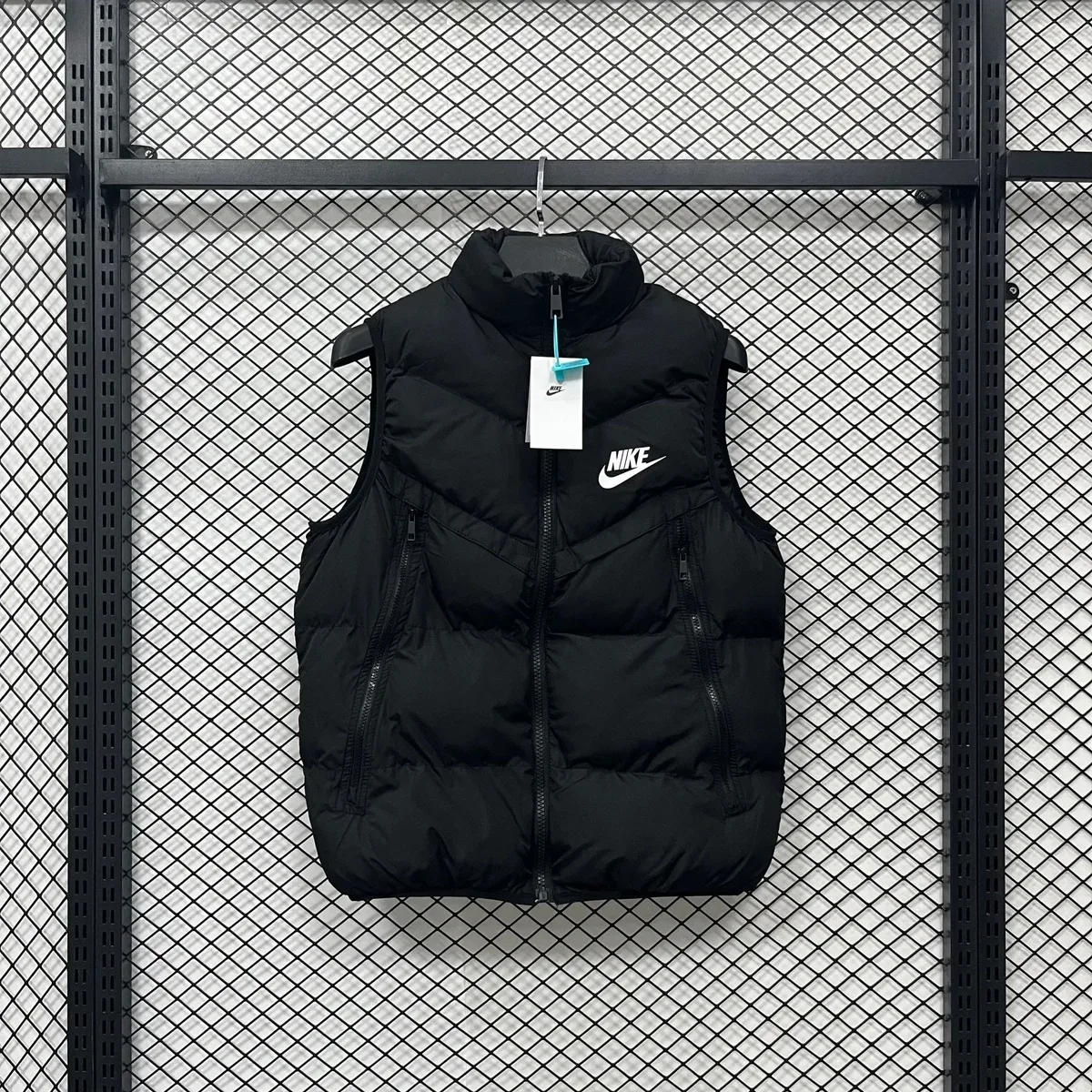 Nike Black Puffer Vest Parka