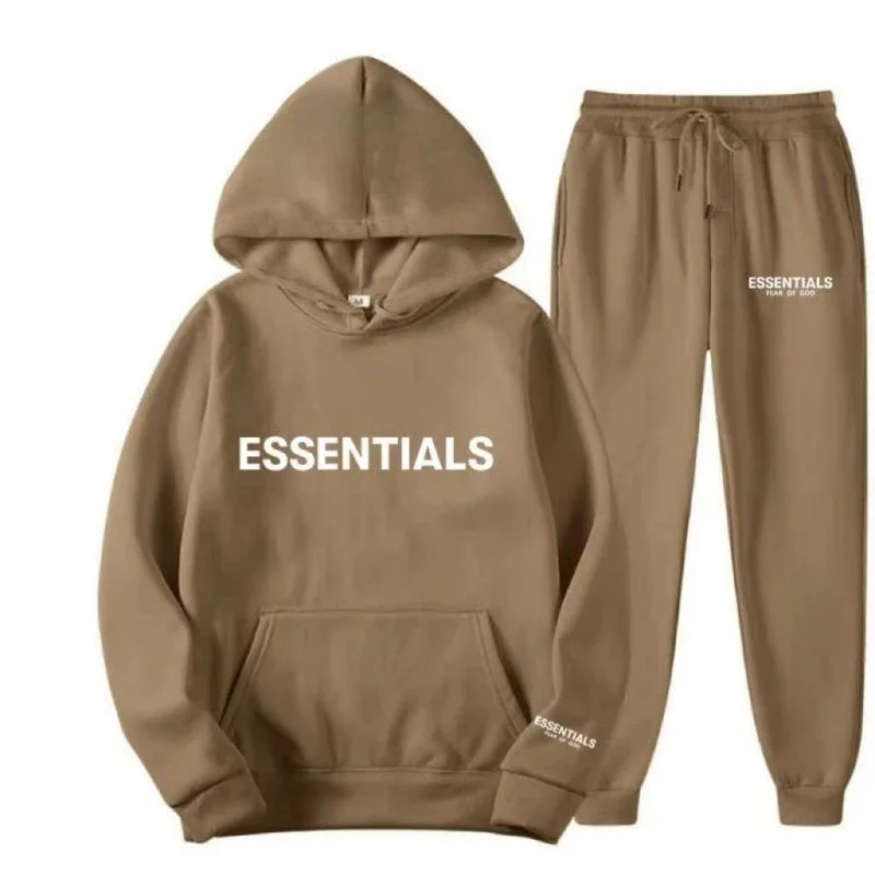 Fear of God Essentials Hoodie & Pants Set Khaki